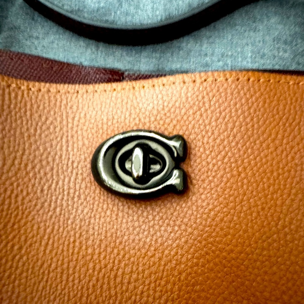 Coach Signature Leather Tote Bag